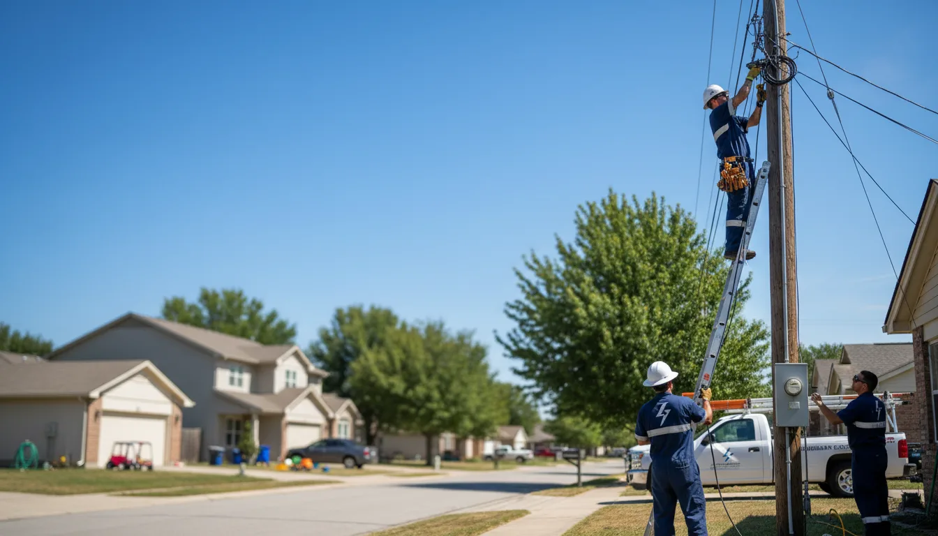 Residential electrician providing installation services in Tupelo, AR